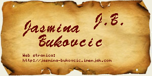 Jasmina Bukovčić vizit kartica